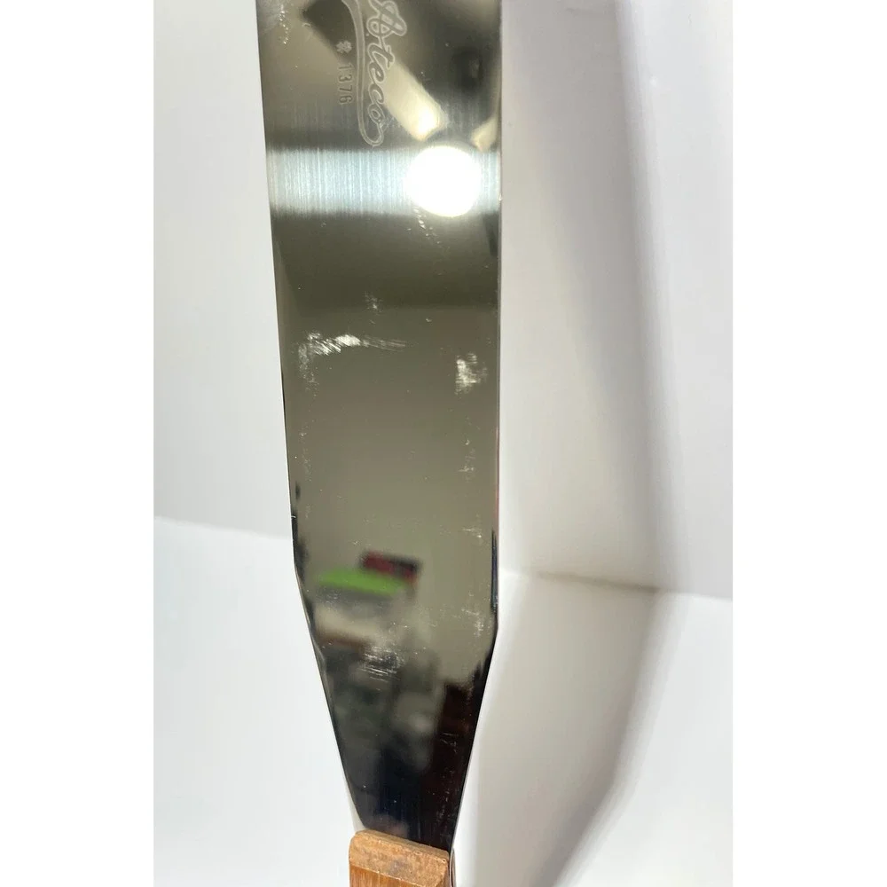 Ateco Straight Spatula 1376 Stainless Steel Wood Handle Cake Icing Tool Japan